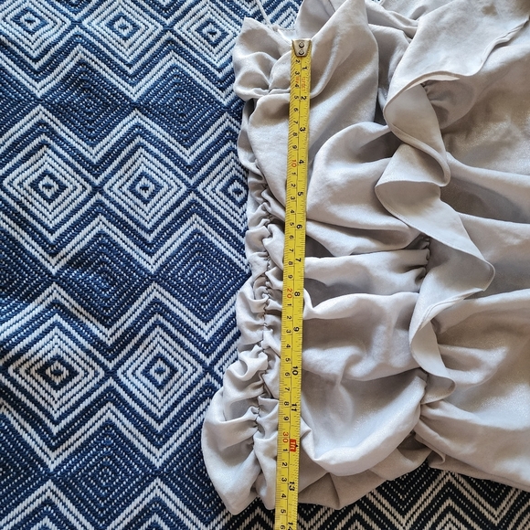 Scripted One-shoulder Sleeveless Ruffle Top - Picture 7 of 8